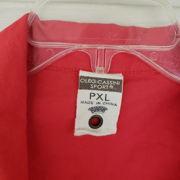 Oleg Cassini Sport Jacket Cropped Blazer PXL RED CINCHED LONG SLEEVES HEM - Picture 2 of 6